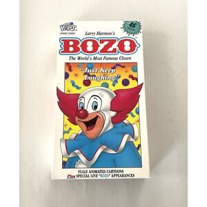 BOZO The Worlds Most Famous Clown Just Keep Laughing - Larry Harmon's VHS Tape